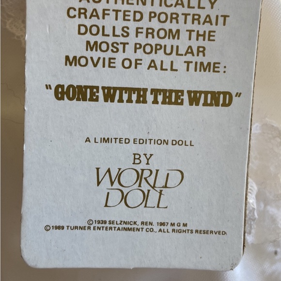 Scarlett & Rhett dolls issued by World Dolls. - Picture 6 of 8